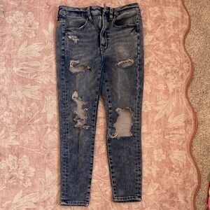American Eagle super stretch super hi-rise jeggings 6x-short womens
